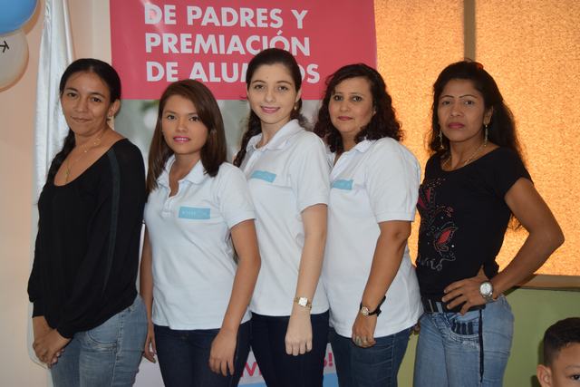 Yudi Salcedo, Edna Cuéllar, Pilar Bahamón,  Amanda Sánchez, María Rodríguez.